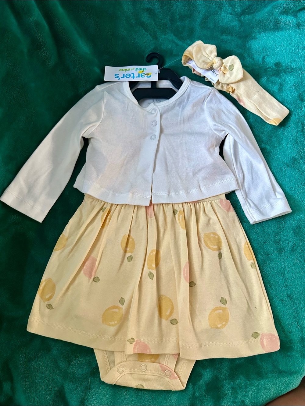 Carter's Yellow Knotted Baby Headband